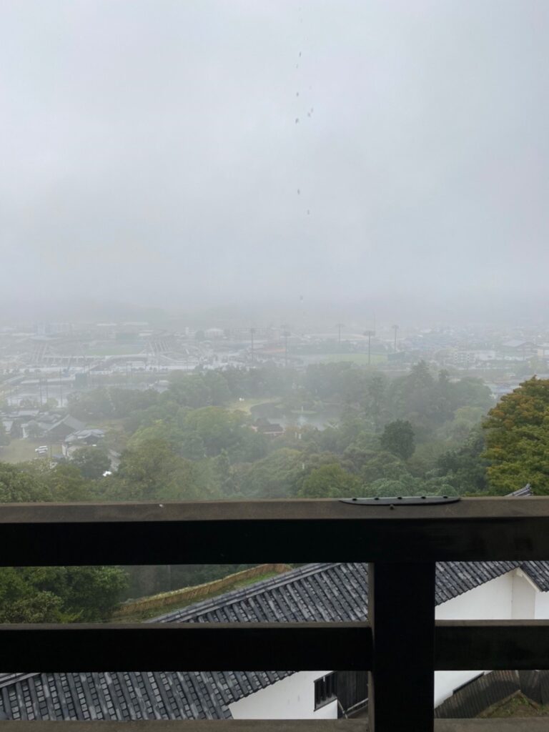 彦根城天守閣からの景色