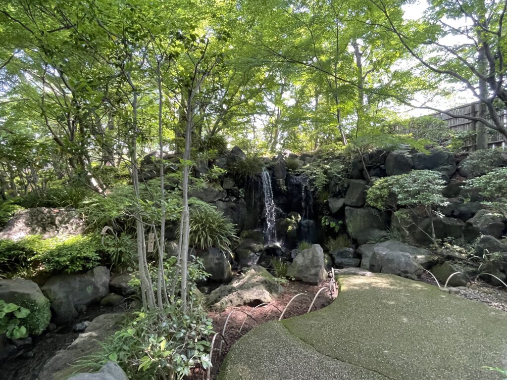紅葉山庭園  滝